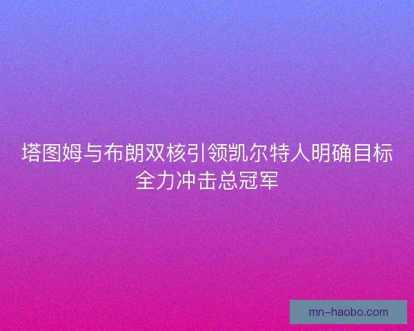 塔图姆与布朗双核引领凯尔特人明确目标全力冲击总冠军